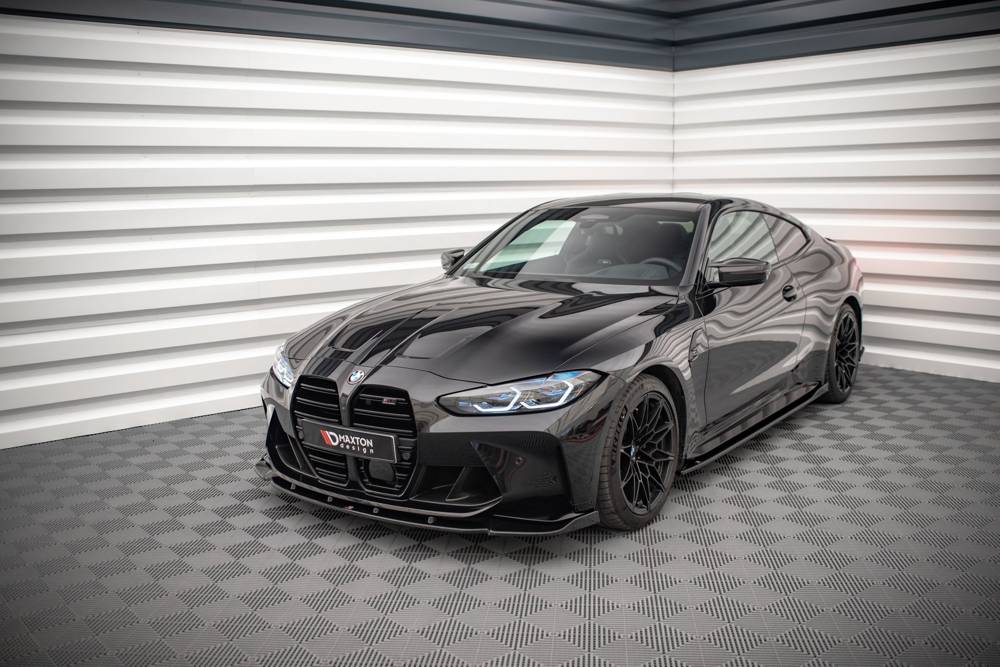 MAXTON BMW 4 Series M4 G82 / M3 G80 Front Splitter v3 - Gloss 4 MAXTON BMW 4 Series M4 G82 / M3 G80 Front Splitter v3 - Gloss - Image 4