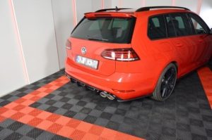Maxton Design VW Golf 7.5 R Estate Rear Diffuser Add On - Gloss