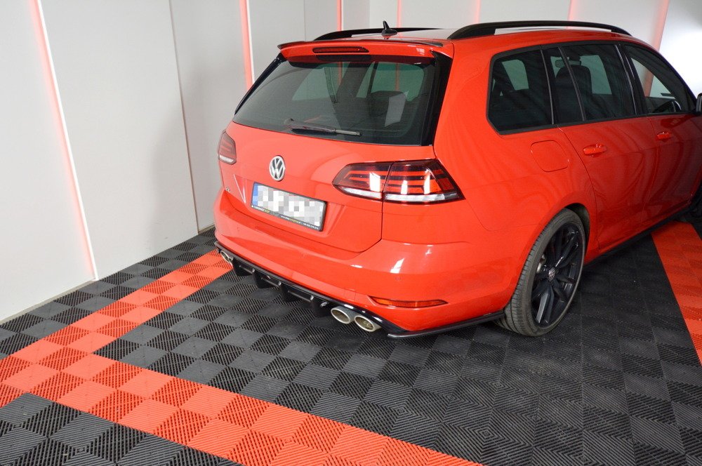 Maxton Design VW Golf 7.5 R Estate Rear Diffuser Add On - Gloss 1 Maxton Design VW Golf 7.5 R Estate Rear Diffuser Add On - Gloss