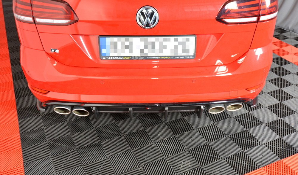 Maxton Design VW Golf 7.5 R Estate Rear Diffuser Add On - Gloss 2 Maxton Design VW Golf 7.5 R Estate Rear Diffuser Add On - Gloss - Image 2