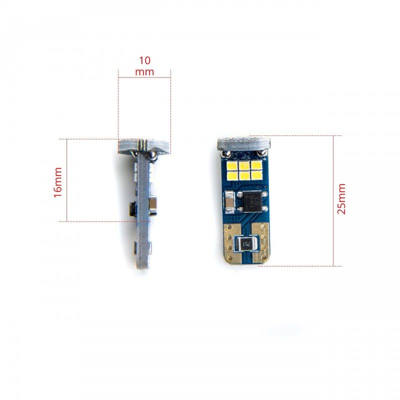 Ein W5W T10 18 SMD 2016 CANBUS 6000K 2 Ein W5W T10 18 SMD 2016 CANBUS 6000K - Image 2