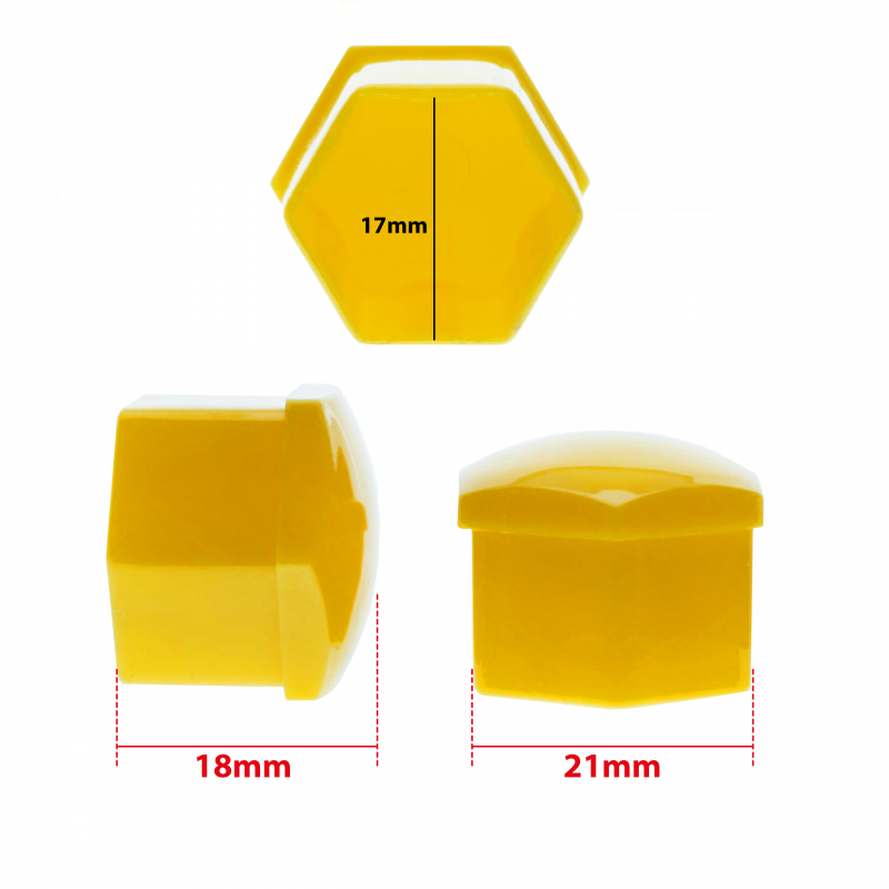 Extremo 17MM Wheel Bolt Caps - Various Colours 2 Extremo 17MM Wheel Bolt Caps - Various Colours - Image 2