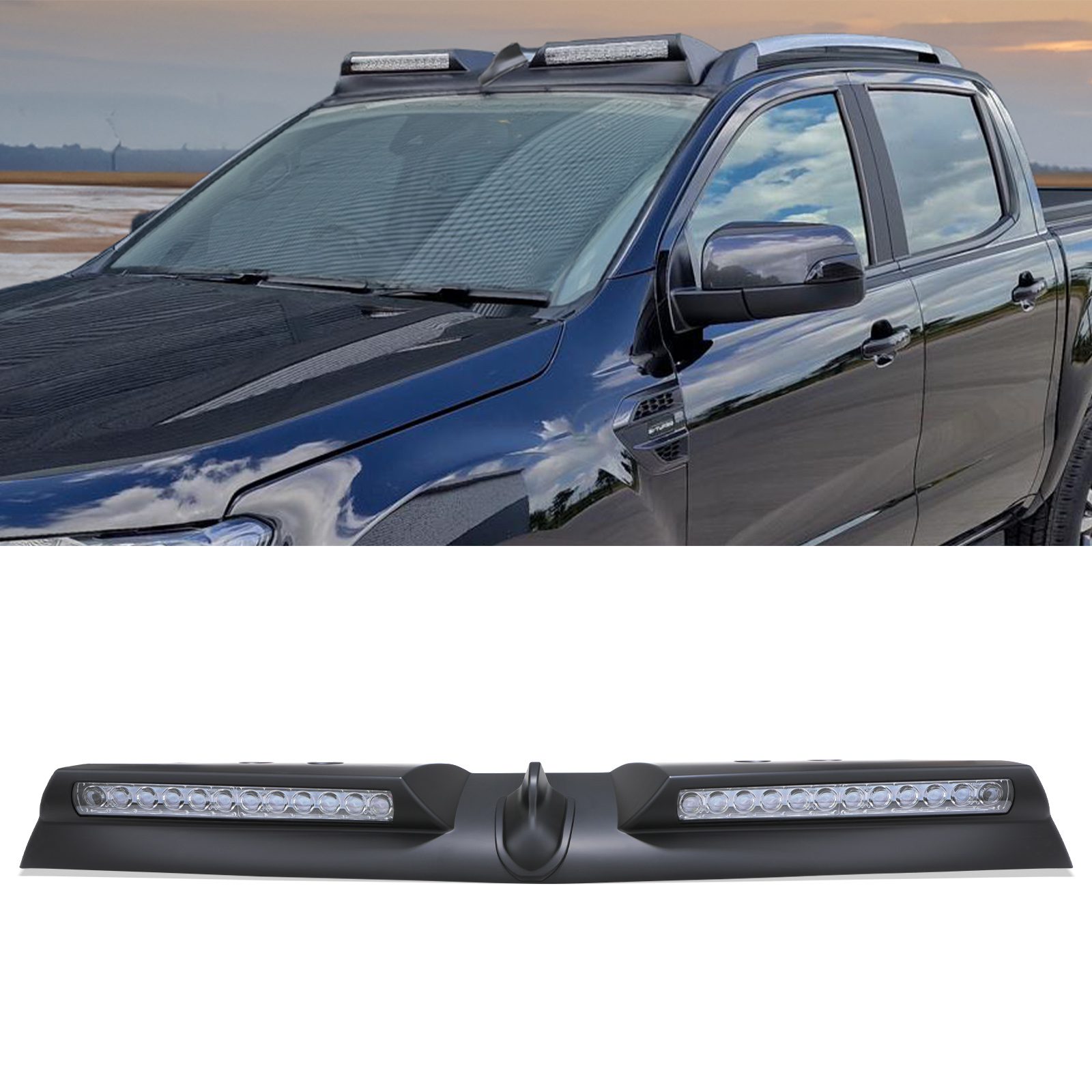 Ford Ranger T9 Twin LED Light Roof Pod (2023+) 1 Ford Ranger T9 Twin LED Light Roof Pod