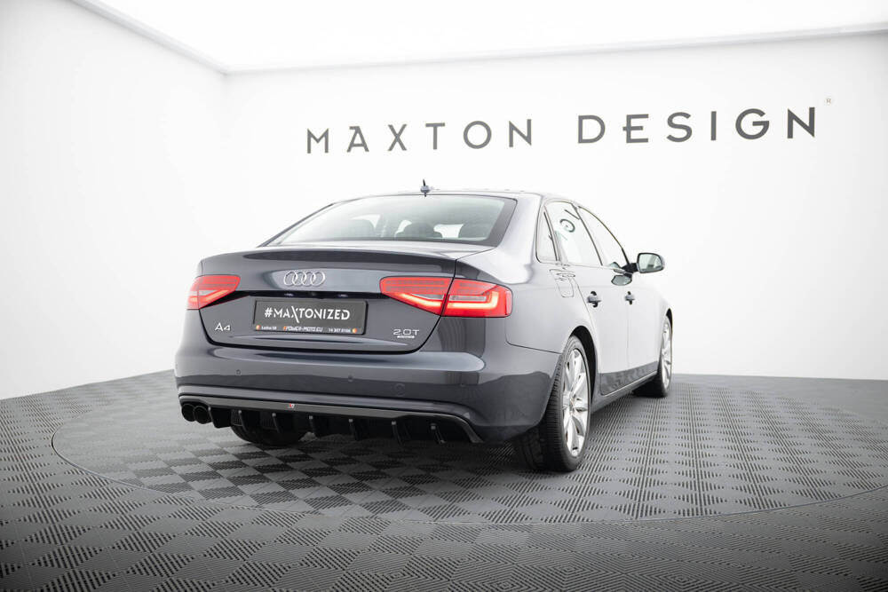 Maxton Design Audi A4 B8.5 Rear Diffuser- Twin Left Gloss (2011-2015) 1 Maxton Design Audi A4 B8.5 Rear Diffuser- Twin Left Gloss