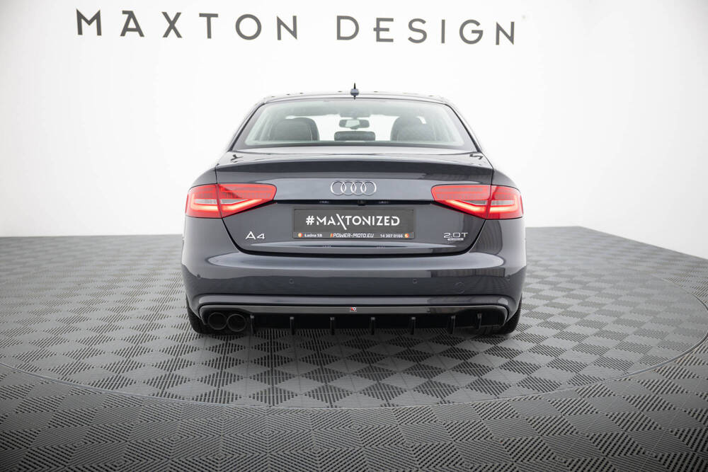 Maxton Design Audi A4 B8.5 Rear Diffuser- Twin Left Gloss (2011-2015) 2 Maxton Design Audi A4 B8.5 Rear Diffuser- Twin Left Gloss (2011-2015) - Image 2