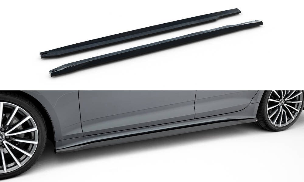 Maxton Design Audi A5 F5 Facelift Sportback Side Skirt Extensions - Gloss 4 Maxton Design Audi A5 F5 Facelift Sportback Side Skirt Extensions - Gloss - Image 4