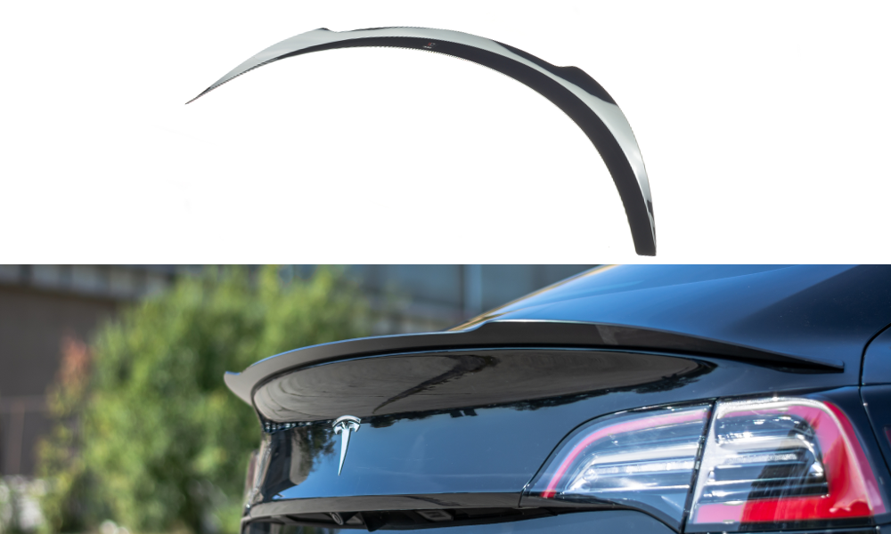 Maxton Design Tesla Model 3 Boot Spoiler - Gloss (2017-2023) 1 Maxton Design Tesla Model 3 Boot Spoiler - Gloss