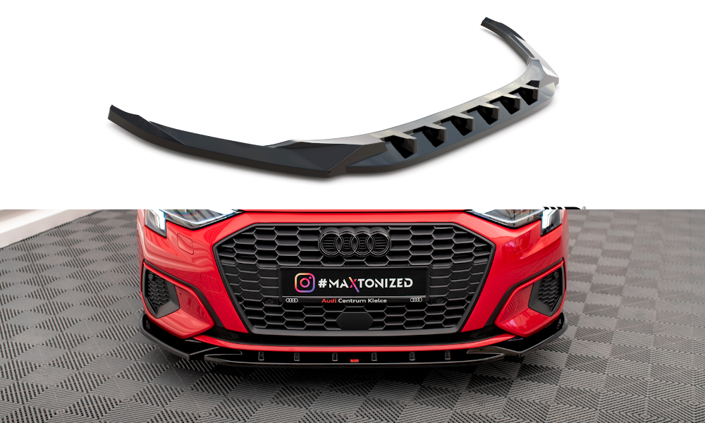 Maxton Design Audi A3 8Y Saloon Front Splitter - Gloss SE Fit (2020-2024) 2 Maxton Design Audi A3 8Y Saloon Front Splitter - Gloss SE Fit (2020-2024) - Image 2