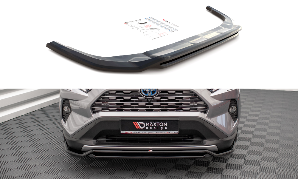 Maxton Design Toyota Rav4 Front Splitter - Gloss (2019-2024) 2 Maxton Design Toyota Rav4 Front Splitter - Gloss (2019-2024) - Image 2