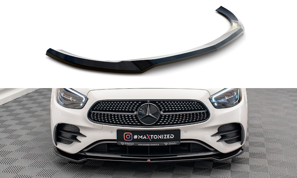 Maxton Design Mercedes E-Class W213 Facelift AMG-Line Splitter v1 - Gloss (2021+) 5 Maxton Design Mercedes E-Class W213 Facelift AMG-Line Splitter v1 - Gloss (2021+) - Image 5