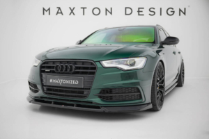 Maxton Design Audi A6 C7 Sline Front Lip v3 - Gloss (2011-2018)