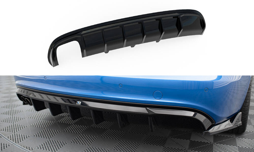 Maxton Design Audi A4 B8 S-line Diffuser - Gloss Twin Left Exit (2008-2011) 2 Maxton Design Audi A4 B8 S-line Diffuser - Gloss Twin Left Exit (2008-2011) - Image 2