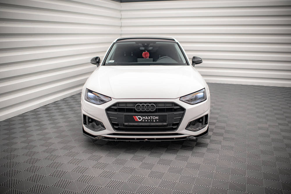 Maxton Design Audi A4 B9 Front Lip v1 - Gloss (Facelift) (2019-2024) 3 Maxton Design Audi A4 B9 Front Lip v1 - Gloss (Facelift) (2019-2024) - Image 3