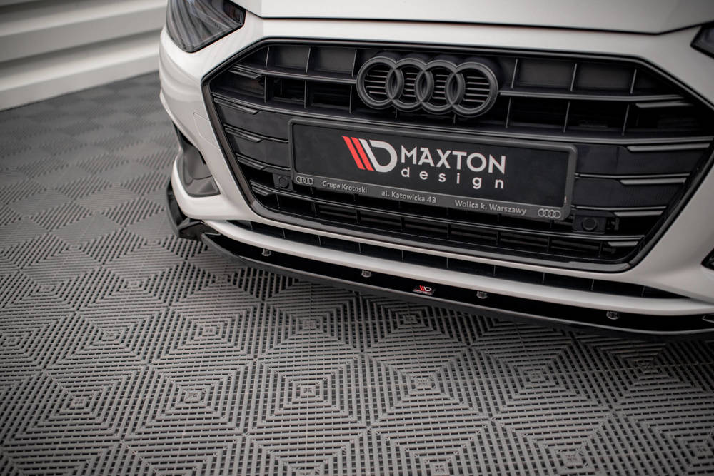 Maxton Design Audi A4 B9 Front Lip v1 - Gloss (Facelift) (2019-2024) 4 Maxton Design Audi A4 B9 Front Lip v1 - Gloss (Facelift) (2019-2024) - Image 4