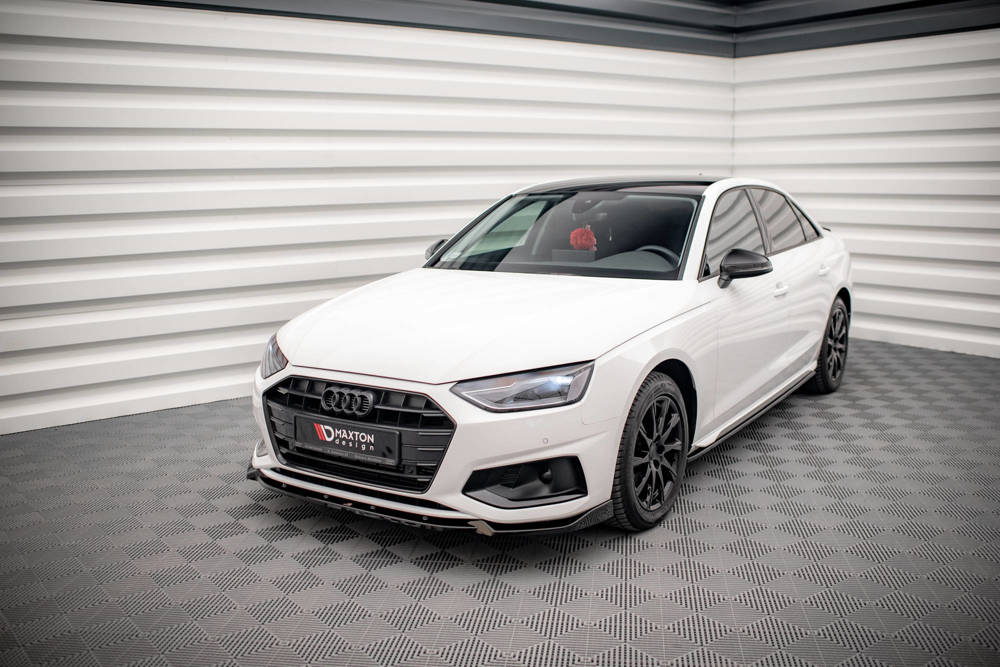 Maxton Design Audi A4 B9 Front Lip v1 - Gloss (Facelift) (2019-2024) 1 Maxton Design Audi A4 B9 Front Lip v1 - Gloss (Facelift)