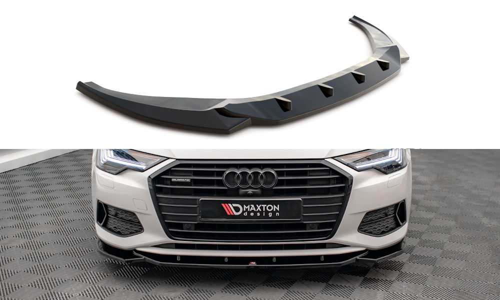 Maxton Design Audi A6 C8 Front Lip v1 - Gloss (SE 2018-2023) 5 Maxton Design Audi A6 C8 Front Lip v1 - Gloss (SE 2018-2023) - Image 5