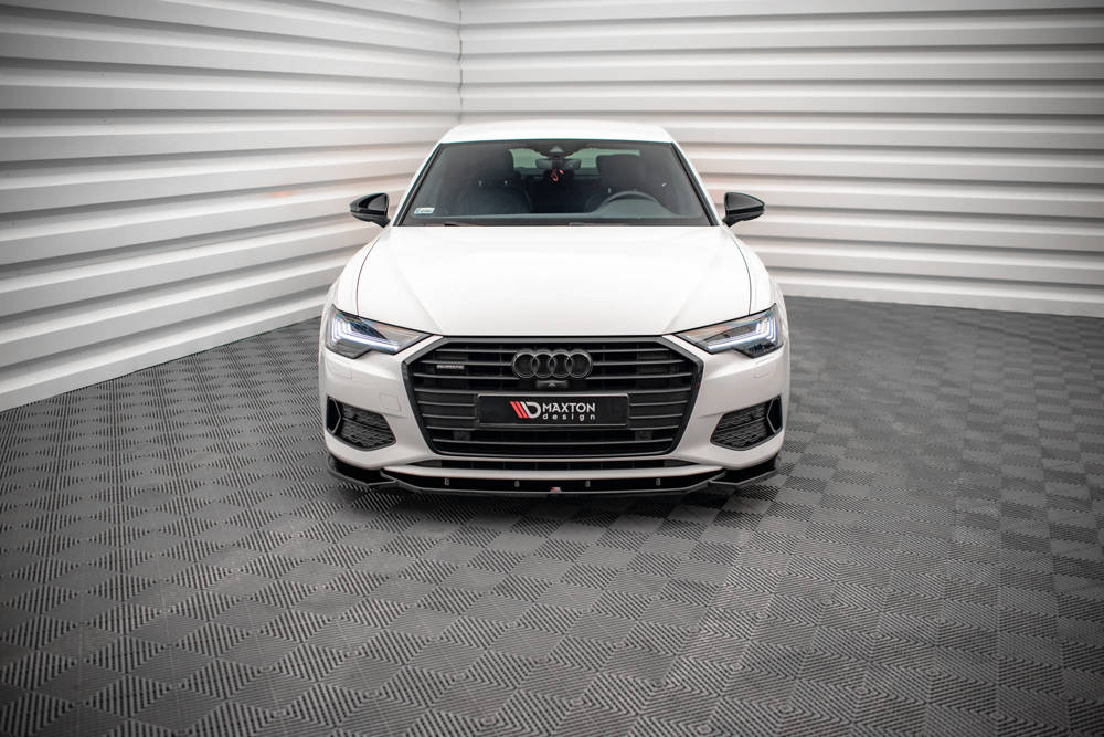Maxton Design Audi A6 C8 Front Lip v1 - Gloss (SE 2018-2023) 4 Maxton Design Audi A6 C8 Front Lip v1 - Gloss (SE 2018-2023) - Image 4