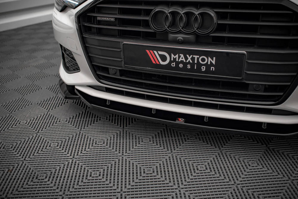 Maxton Design Audi A6 C8 Front Lip v1 - Gloss (SE 2018-2023) 3 Maxton Design Audi A6 C8 Front Lip v1 - Gloss (SE 2018-2023) - Image 3