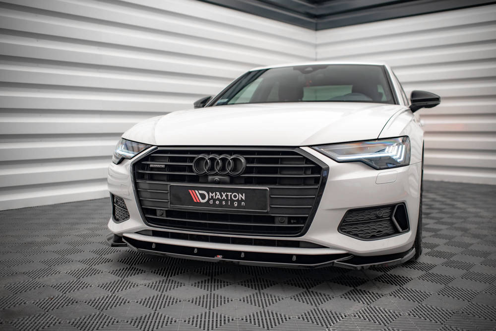 Maxton Design Audi A6 C8 Front Lip v1 - Gloss (SE 2018-2023) 1 Maxton Design Audi A6 C8 Front Lip v1 - Gloss (SE)