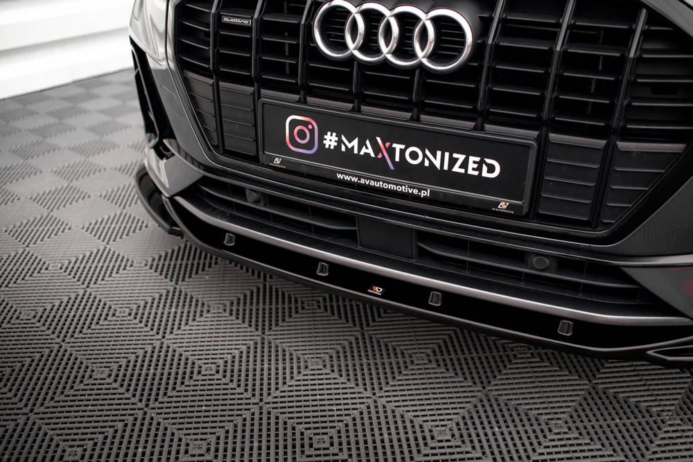 Maxton Design Audi Q3 S-Line Front Lip v1 - Gloss (F3 2018-2025) 4 Maxton Design Audi Q3 S-Line Front Lip v1 - Gloss (F3 2018-2025) - Image 4