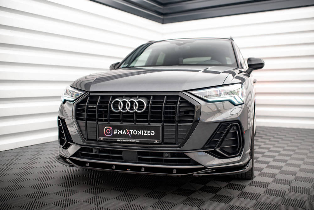 Maxton Design Audi Q3 S-Line Front Lip v1 - Gloss (F3 2018-2025) 1 Maxton Design Audi Q3 S-Line Front Lip v1 - Gloss (F3 2018-2025)