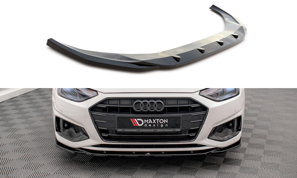 Maxton Design Audi A4 B9 Front Lip v2 - Gloss (Facelift) (2019-2024) 5 Maxton Design Audi A4 B9 Front Lip v2 - Gloss (Facelift) (2019-2024) - Image 5