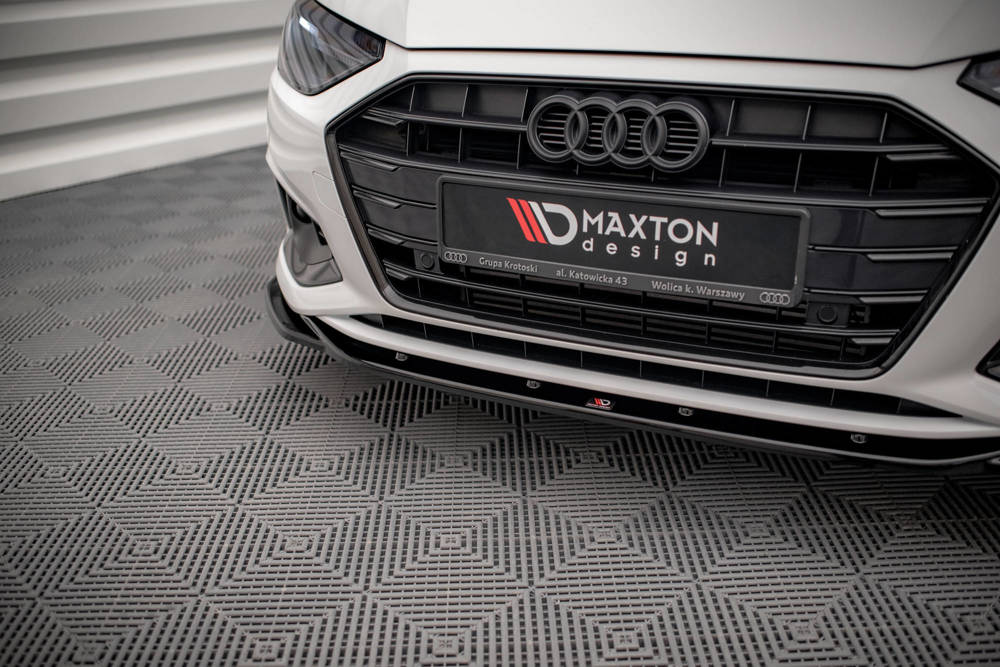 Maxton Design Audi A4 B9 Front Lip v2 - Gloss (Facelift) (2019-2024) 3 Maxton Design Audi A4 B9 Front Lip v2 - Gloss (Facelift) (2019-2024) - Image 3