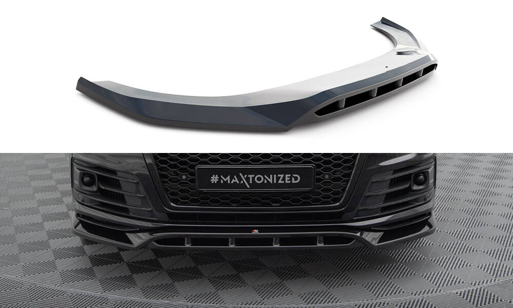 Maxton Design Audi Q7 Sline Front Lip v2 - Gloss (15-19) 6 Maxton Design Audi Q7 Sline Front Lip v2 - Gloss (15-19) - Image 6