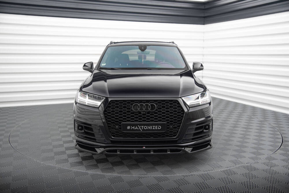 Maxton Design Audi Q7 Sline Front Lip v2 - Gloss (15-19) 5 Maxton Design Audi Q7 Sline Front Lip v2 - Gloss (15-19) - Image 5