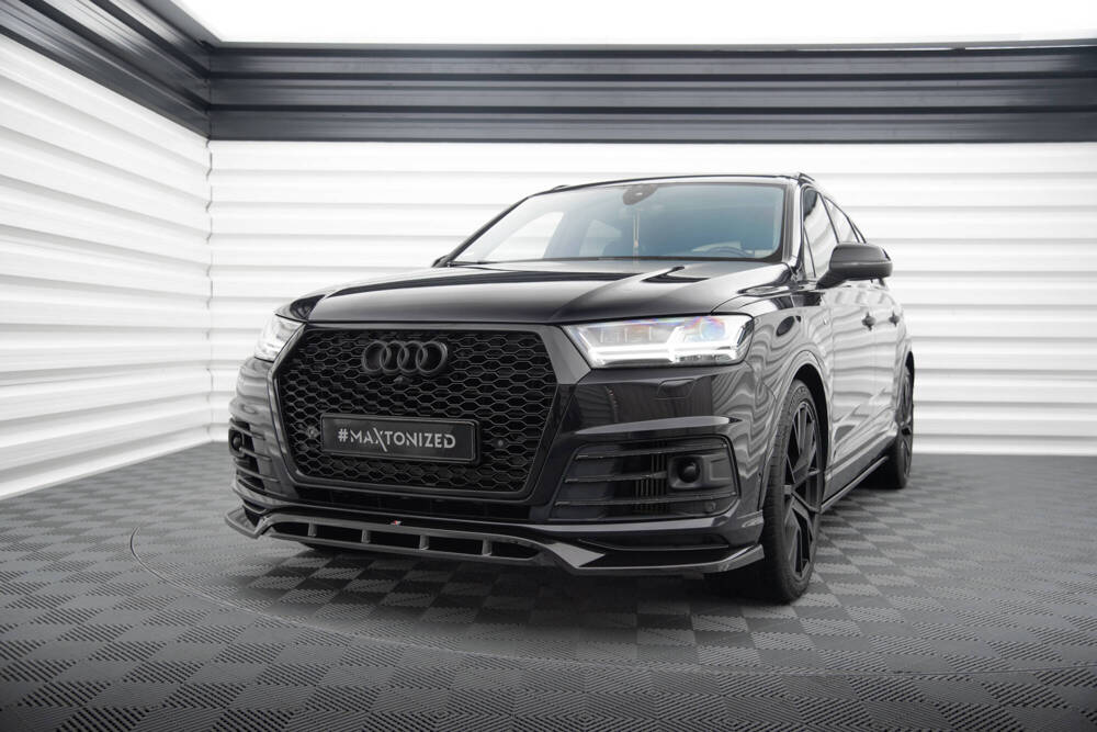 Maxton Design Audi Q7 Sline Front Lip v2 - Gloss (15-19) 1 Maxton Design Audi Q7 Sline Front Lip v2 - Gloss (15-19)