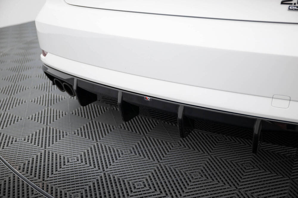 Maxton Design Audi A3 Saloon Rear Diffuser - Twin Left Gloss Black (16-20) 3 Maxton Design Audi A3 Saloon Rear Diffuser - Twin Left Gloss Black (16-20) - Image 3