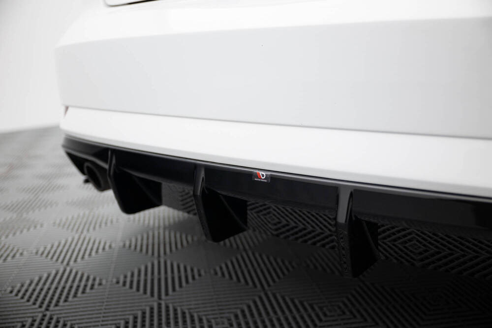 Maxton Design Audi A3 Saloon Rear Diffuser - Single Left & Right Exit Gloss Black (16-20) 3 Maxton Design Audi A3 Saloon Rear Diffuser - Single Left & Right Exit Gloss Black (16-20) - Image 3