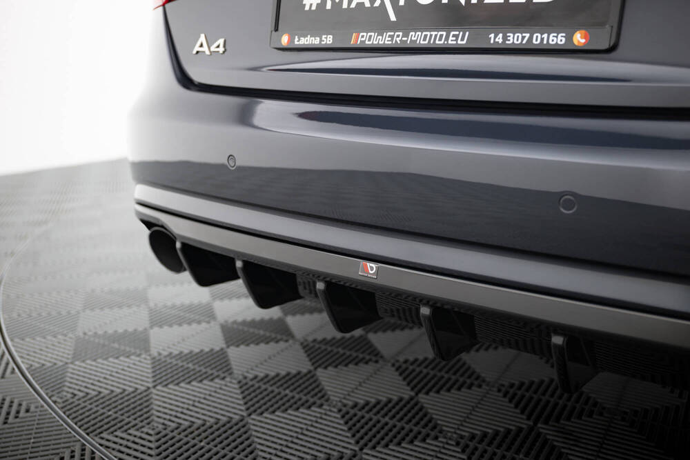Maxton Design Audi A4 B8.5 Rear Diffuser- Gloss - Single Left & Right Exit (2011-2015) 4 Maxton Design Audi A4 B8.5 Rear Diffuser- Gloss - Single Left & Right Exit (2011-2015) - Image 4