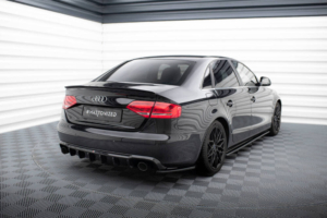 Maxton Design Audi A4 B8 Diffuser - Gloss Single Left & Right Exit (2008-2011)