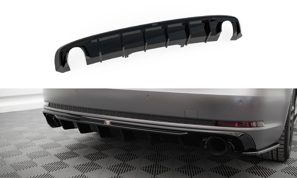 Maxton Design Audi A4 B9 S-Line Rear Diffuser - Gloss Single Left & Right Exit 7 Maxton Design Audi A4 B9 S-Line Rear Diffuser - Gloss Single Left & Right Exit - Image 7