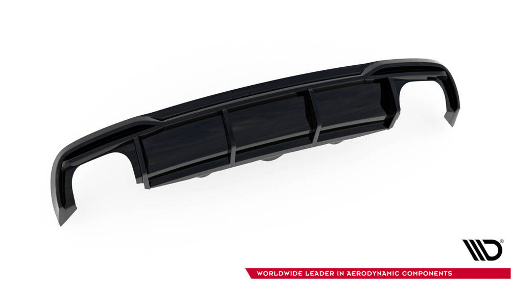 Maxton Design Audi A5 Facelift Rear Diffuser - Quad Exit Gloss Black 2 Maxton Design Audi A5 Facelift Rear Diffuser - Quad Exit Gloss Black - Image 2