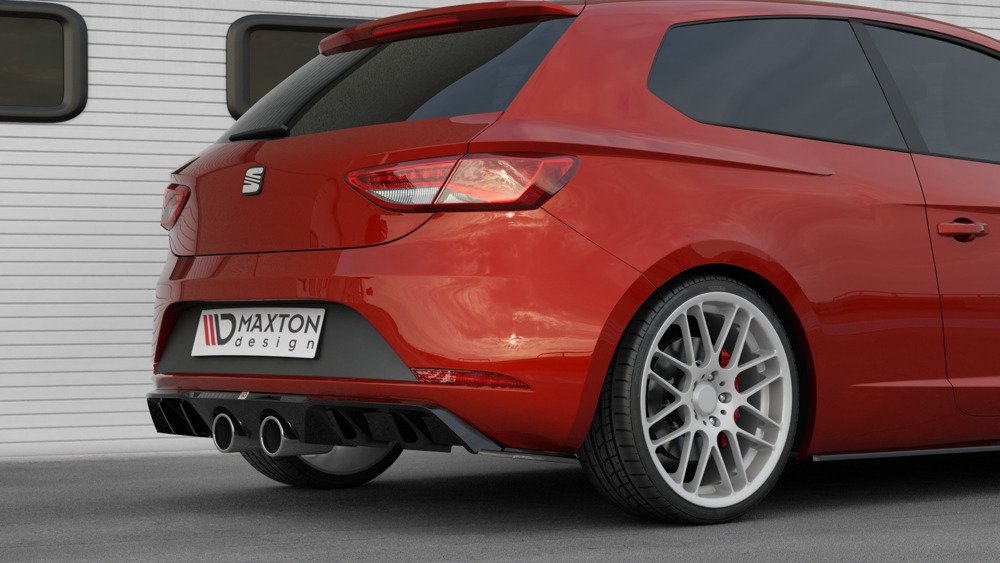 Maxton Design Seat Leon MK3 Facelift Cupra Diffuser - Gloss v2 3 Maxton Design Seat Leon MK3 Facelift Cupra Diffuser - Gloss v2 - Image 3