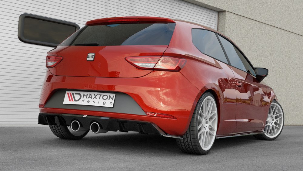 Maxton Design Seat Leon MK3 Facelift Cupra Diffuser - Gloss v2 1 Maxton Design Seat Leon MK3 Facelift Cupra Diffuser - Gloss v2