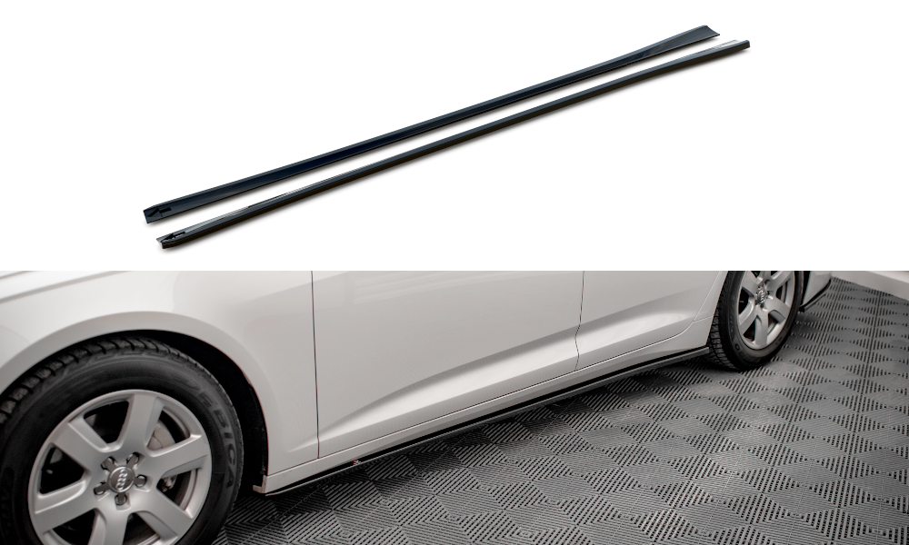 Maxton Design Audi A6 C8 Side Skirt Extensions - GLOSS BLACK (2018-2023) 5 Maxton Design Audi A6 C8 Side Skirt Extensions - GLOSS BLACK (2018-2023) - Image 5