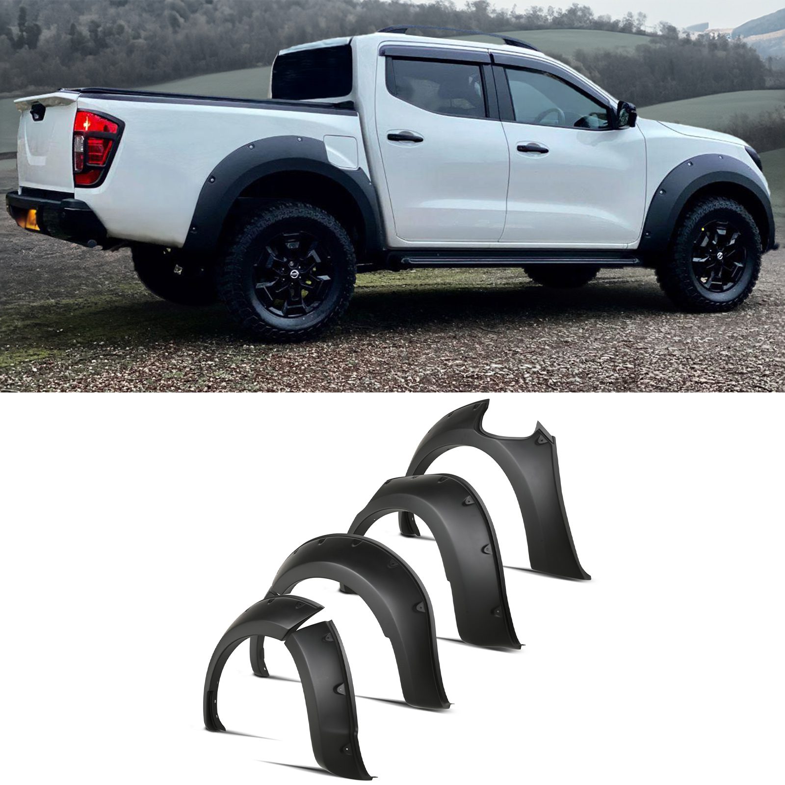 Nissan Navara Wide Arch Kit - MATT BLACK - NP300 1 Nissan Navara Wide Arch Kit - MATT BLACK - NP300