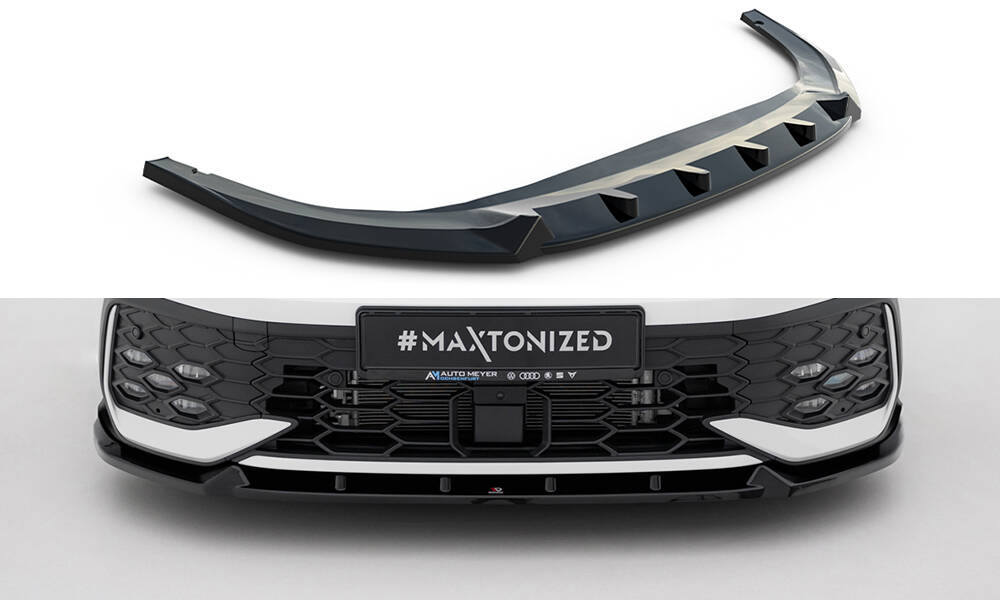 Maxton Design VW Golf 8.5 GTi Front Lip v2 - GLOSS BLACK (GTI / GTE / GTD / R-Line Mk8) (2024+) 2 Maxton Design VW Golf 8.5 GTi Front Lip v2 - GLOSS BLACK (GTI / GTE / GTD / R-Line Mk8) (2024+) - Image 2