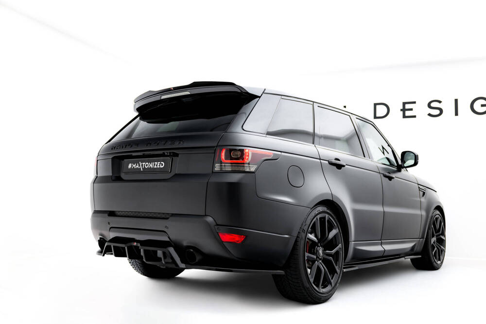 Maxton Design - Rear Splitter Land Rover Range Rover Sport Mk2 (with vertical bars) 1 Maxton Design Range Rover Sport Rear Lip - Gloss (Mk2 13-18)