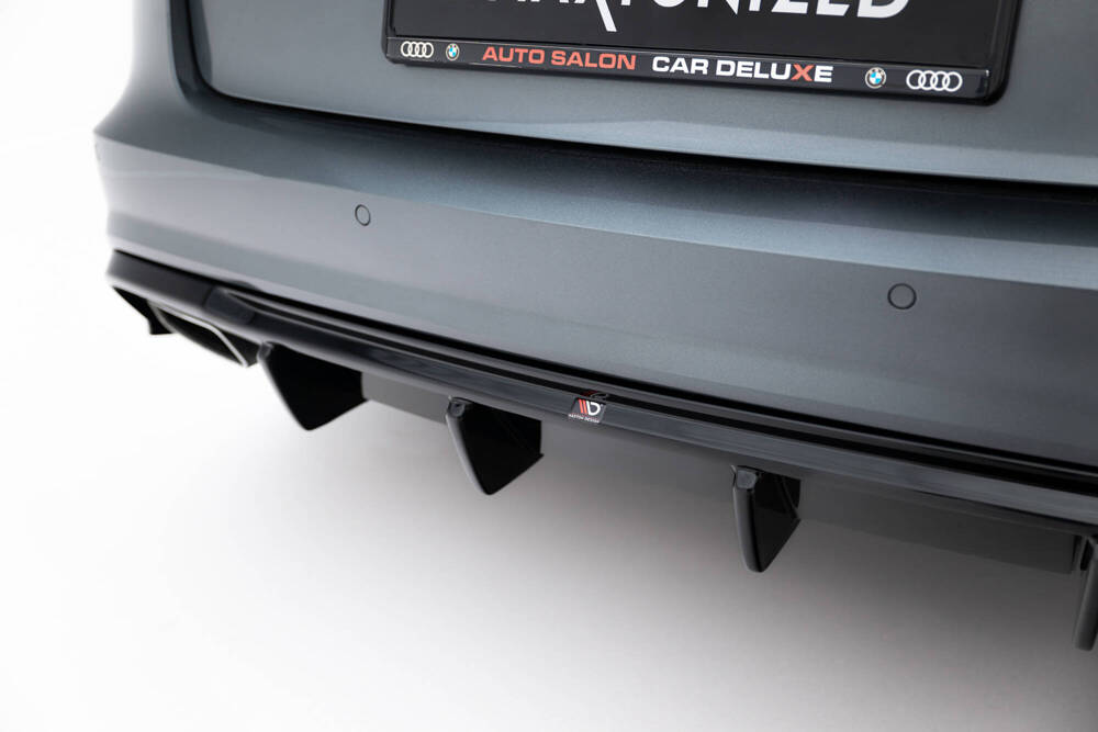 thumbnail image 2 of Rear Side Diffusers Maxton Design Gloss Black ABS For Audi A6 C7 Avant Sline FL 2 of 6