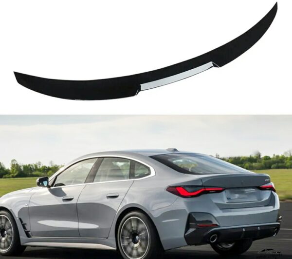 BMW 4 Series G26 Boot Spoiler - Gloss Black Msport Style 1 BMW 4 Series G26 Boot Spoiler - Gloss Black Msport Style