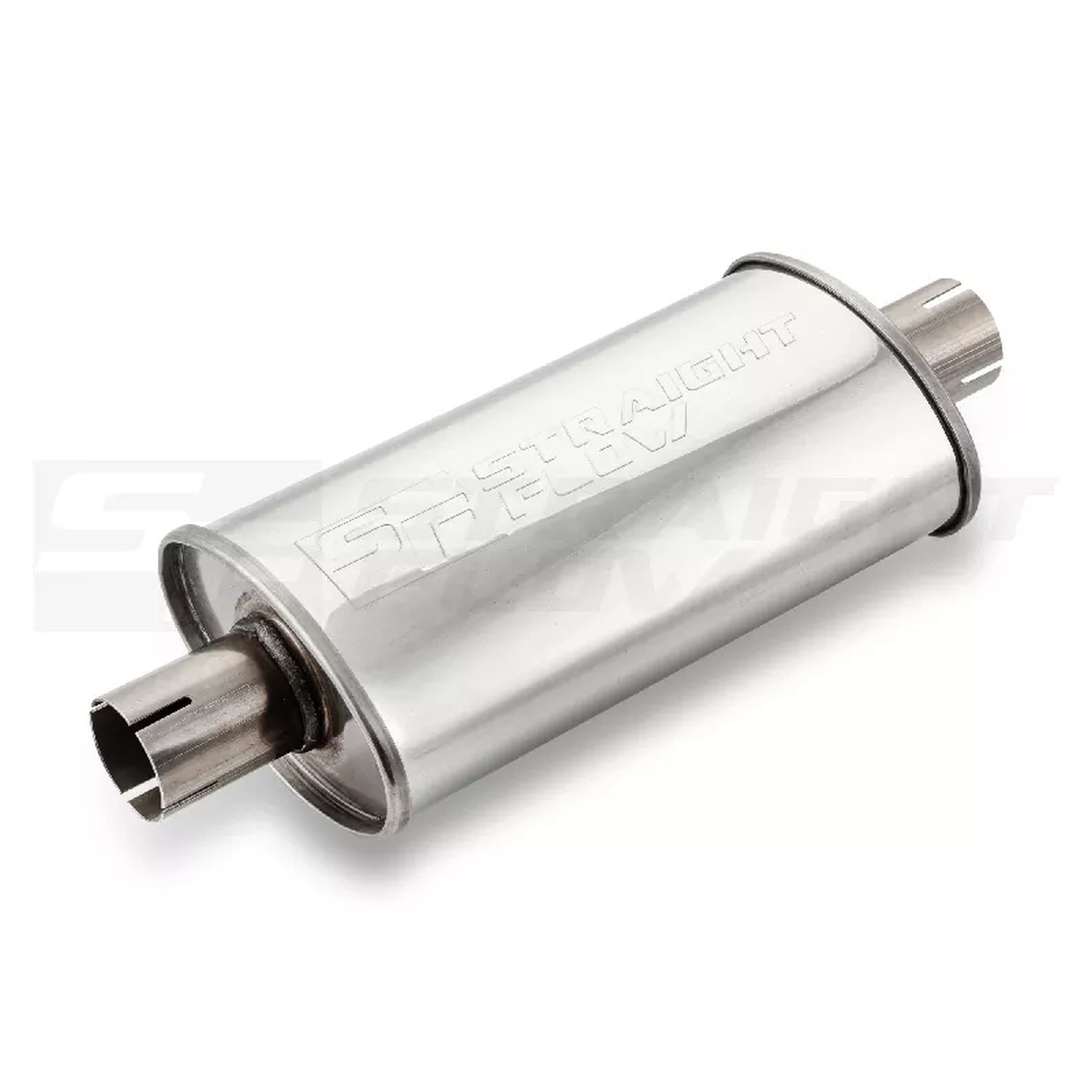 Straightflow Muffler Oval C/C 100/165mm L-320mm D-51 SS 1 Straightflow Muffler Oval C/C 100/165mm L-320mm D-51 SS