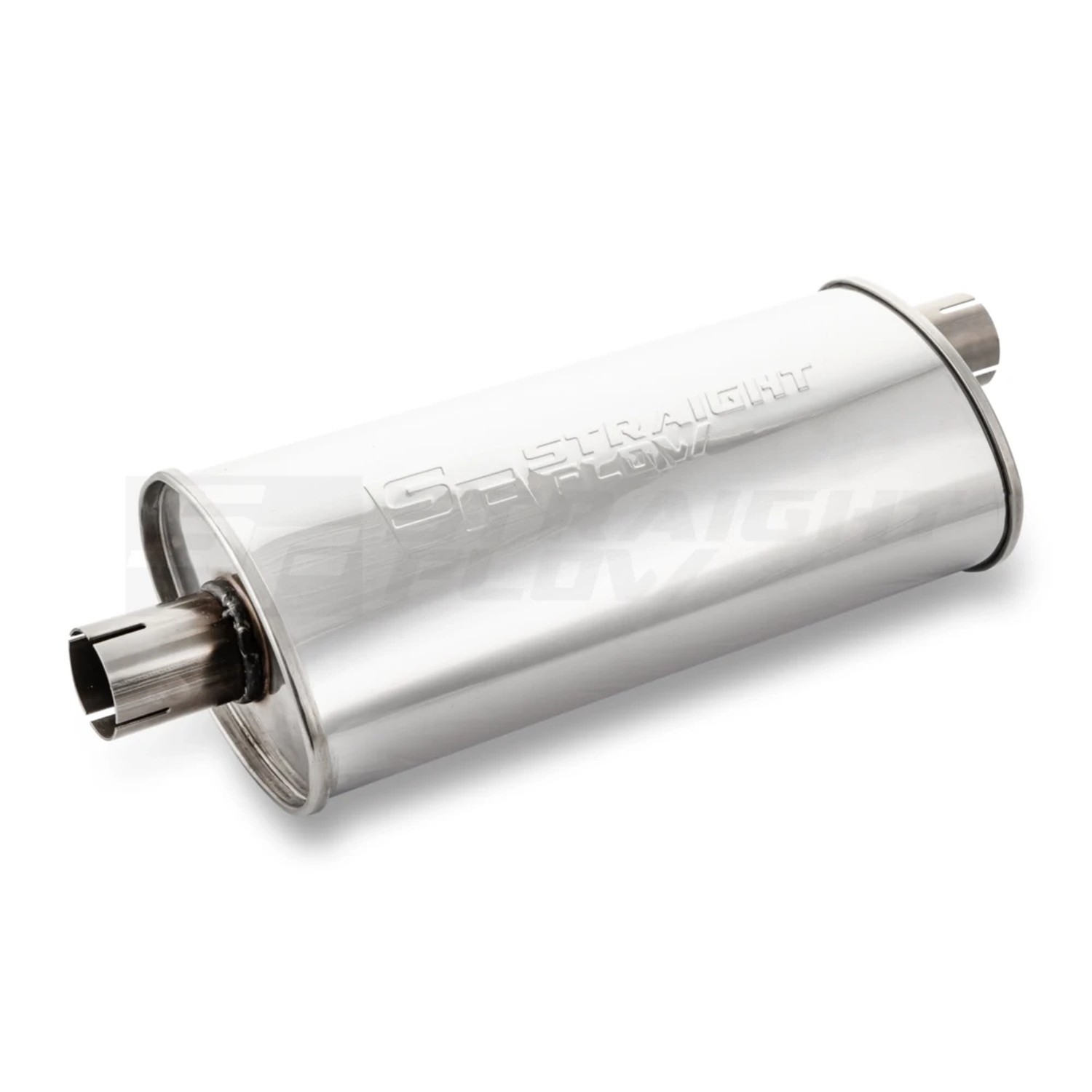 Straightflow Muffler Oval C/O 100/165mm L-320mm D-51 SS 3 Straightflow Muffler Oval C/O 100/165mm L-320mm D-51 SS - Image 3