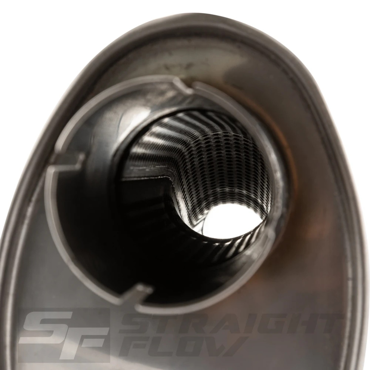 Straightflow Muffler Oval C/O 100/165mm L-320mm D-51 SS 4 Straightflow Muffler Oval C/O 100/165mm L-320mm D-51 SS - Image 4