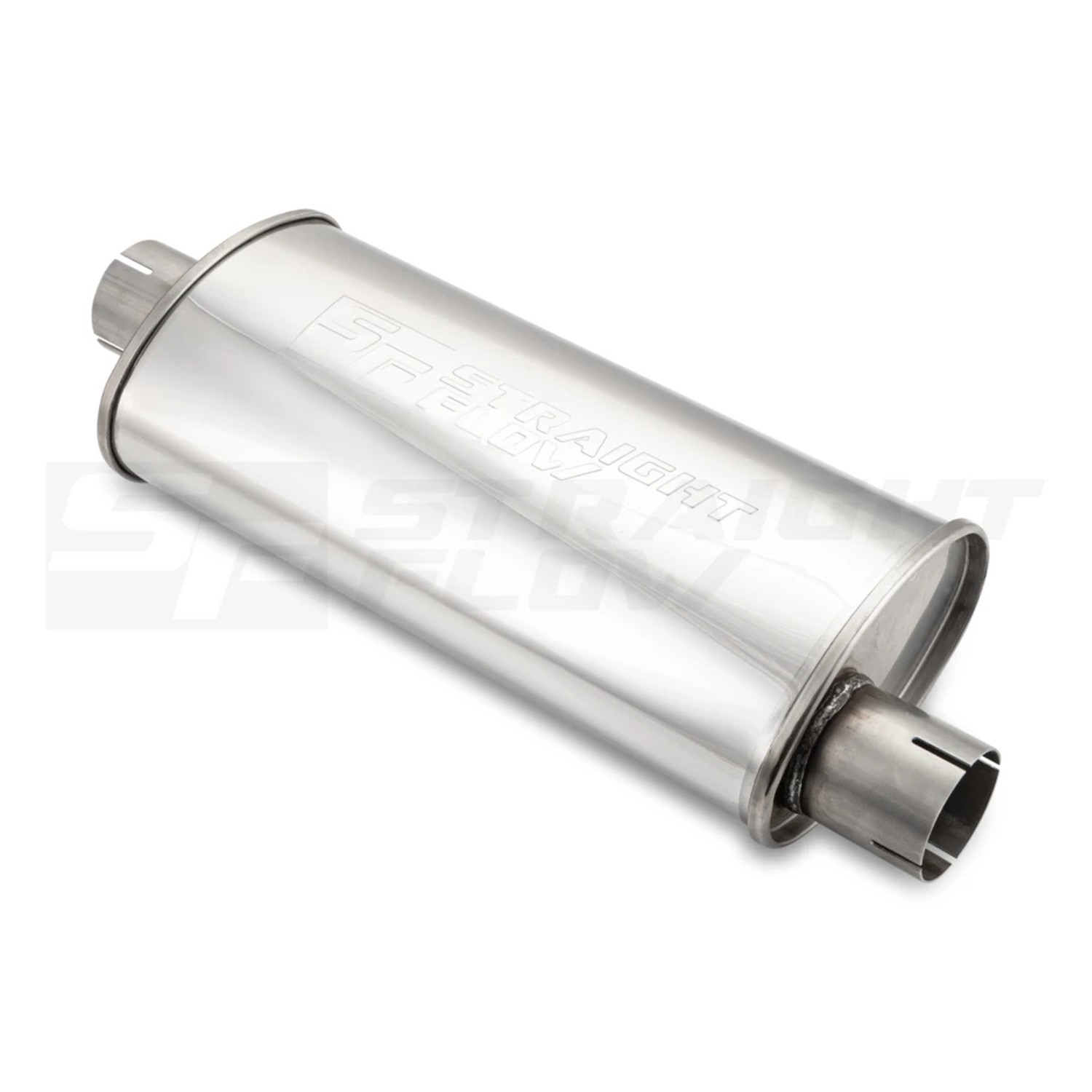 Straightflow Muffler Oval C/O 115/185 L-420mm D-63 SS 3 Straightflow Muffler Oval C/O 115/185 L-420mm D-63 SS - Image 3