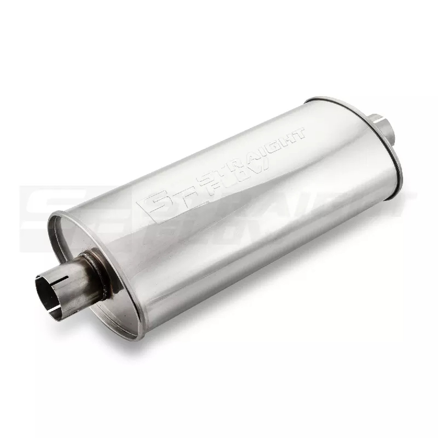 Straightflow Muffler Oval C/C 140/220mm L-500mm D-63 SS 2 Straightflow Muffler Oval C/C 140/220mm L-500mm D-63 SS - Image 2