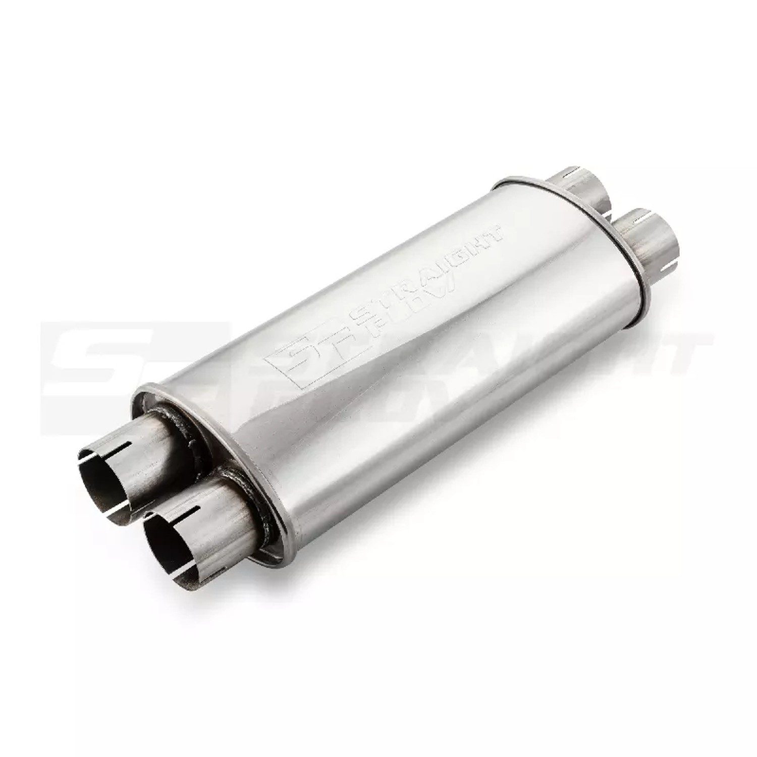 Straightflow Muffler Oval 2x2 115/185mm L-420mm D-63 SS 2 Straightflow Muffler Oval 2x2 115/185mm L-420mm D-63 SS - Image 2